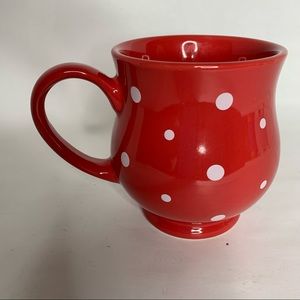 Temptations Red White Polka Dots Mug